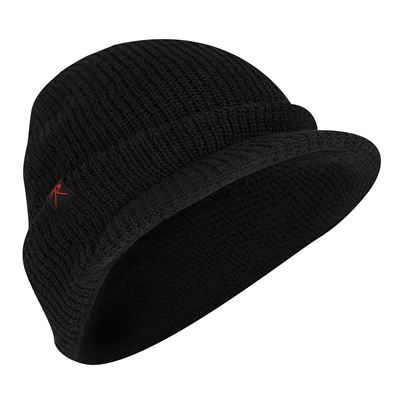Cappellino WATCH BRIM lavorato a maglia con visiera NERO
