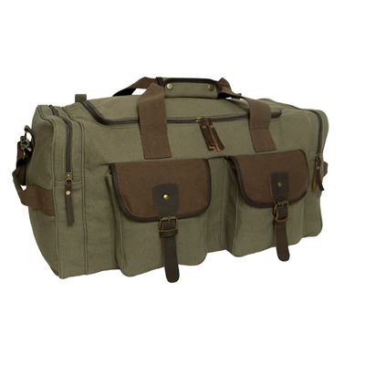 Borsa da viaggio LONG JOURNEY in tela VERDE