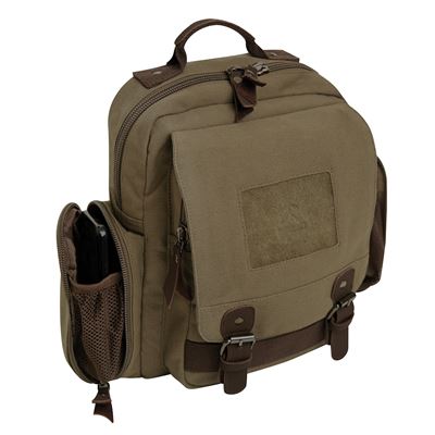 Zaino SLING VINTAGE a tracolla in tela VERDE ROTHCO 5968 2