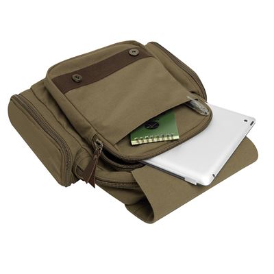 Zaino SLING VINTAGE a tracolla in tela VERDE ROTHCO 5968 4