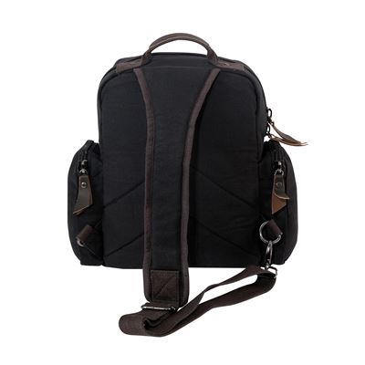 Zaino SLING VINTAGE a tracolla in tela NERO ROTHCO 59680 2