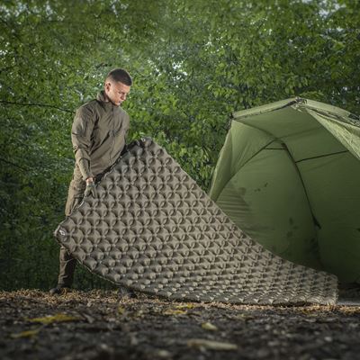 Materassino gonfiabile doppio Sleeping Pad 195x120x5 VERDE M-TAC 60019001 6