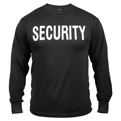Maglia a maniche lunghe SECURITY NERA