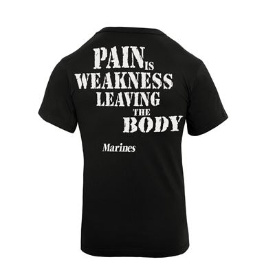 Maglietta MARINES PAIN IS WEAKNESS NERO ROTHCO 60417 2