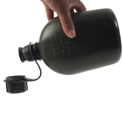 Bottiglia da campo originale US 1Qt. plastica VERDE Esercito americano 605 3