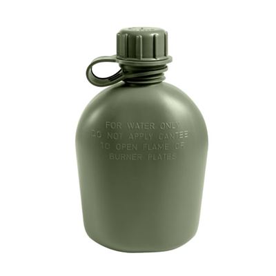 Bottiglia da campo originale US 1Qt. plastica VERDE