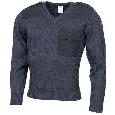 Maglione AČR con scollo a V modello 97 BLU