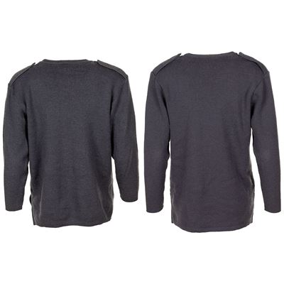 Maglione da donna britannico con scollo a V GRIGIOBLU usato Esercito britannico 605296M 2