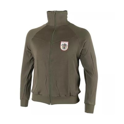 Felpa con zip RAKOUSKÁ ZELENÁ