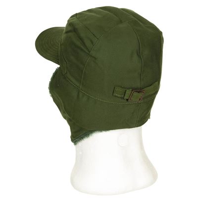 Cappello SVEDESE M 59 invernale con visiera e copriorecchie VERDE Esercito svedese 610033B 3