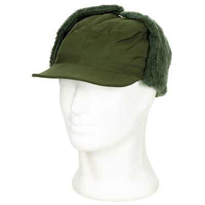 Cappello SVEDESE M 59 invernale con visiera e copriorecchie VERDE Esercito svedese 610033B 2