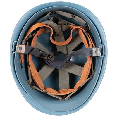 Casco M51 dell'Aeronautica Militare belga con interno in PVC BLU usato Esercito belga 610480J 2