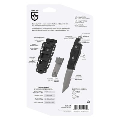 Coltello KOTU™ Tanto COYOTE GEAR AID® 62045 11