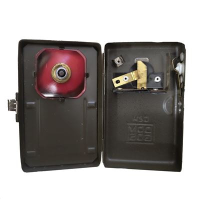 Lampada CZM DOMGOS vetro quadrato VERDE usata Esercito polacco 626385-5 4