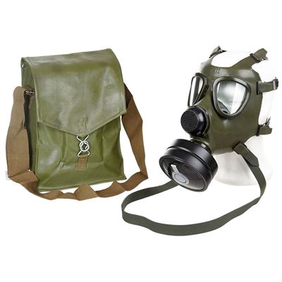 Maschera antigas rumena M74 con filtro e custodia