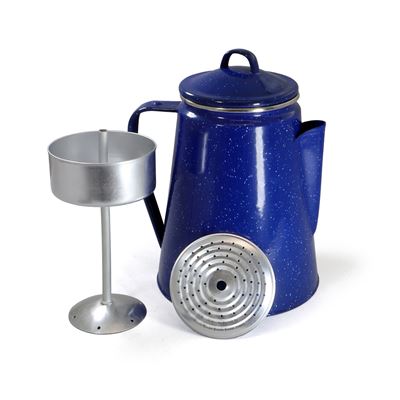 Bollitore WESTERN smaltato con caffettiera 1,8 litri BLU