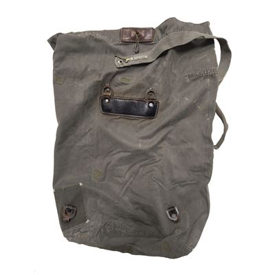 Borsa da viaggio BH austriaca con elementi in pelle usata ANTIK