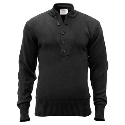 Maglione con 5 bottoni ACRILICO NERO