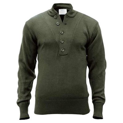 Maglione con 5 bottoni ACRILICO VERDE
