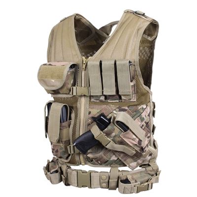Gilet tattico CROSS DRAW MOLLE MULTICAM®