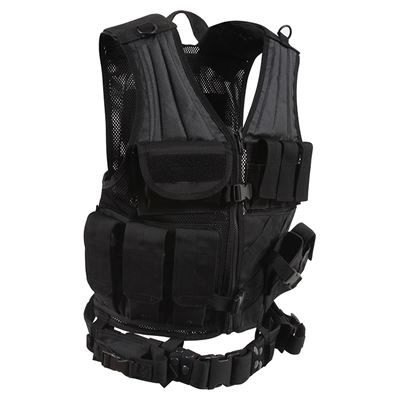 Gilet tattico CROSS DRAW MOLLE NERO ROTHCO 6491 3