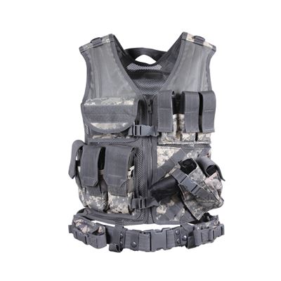 Gilet tattico CROSS DRAW MOLLE ACU DIGITAL