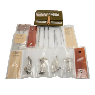 Set di strumenti chirurgici per TRACHEOTOMIA mod. 72 Esercito ceco 66-019-90 3