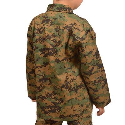 Camicia da bambino tipo BDU DIGITAL WOODLAND ROTHCO 66215 2