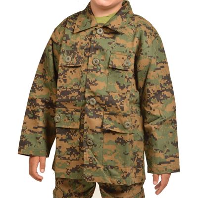 Camicia da bambino tipo BDU DIGITAL WOODLAND ROTHCO 66215 3