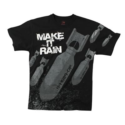 Maglietta VINTAGE MAKE IT RAIN NERA