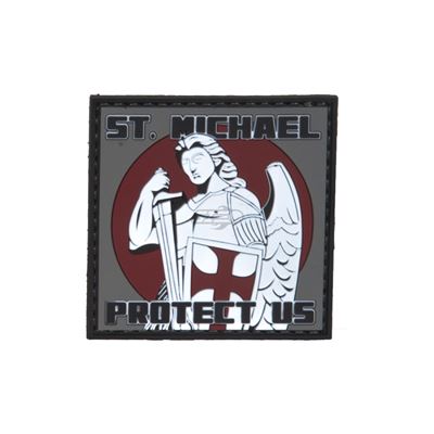 Toppa ST.MICHAEL PROTECT US velcro plastica