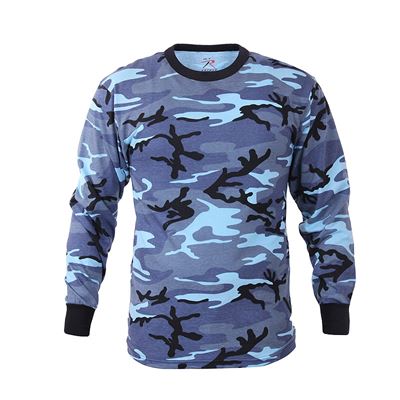 Maglia a maniche lunghe SKY BLUE CAMO
