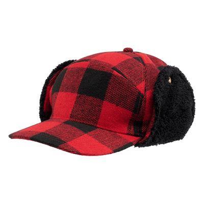 Cappello invernale Lumberjack ROSSO/NERO