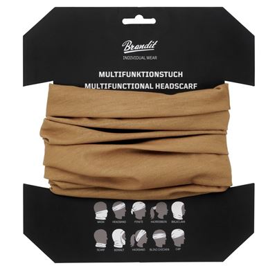 Sciarpa multifunzionale KHAKI-CAMEL BRANDIT 7016-70 2
