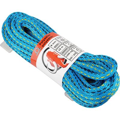 Corda paraloc ø 8 mm / 10 m (1200 kg) blu-giallo-nera