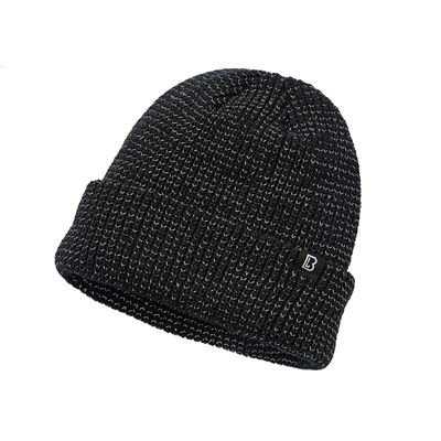 Cappello riflettente lavorato a maglia NERO