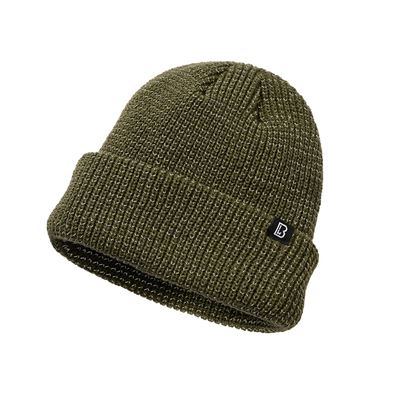 Cappello riflettente lavorato a maglia OLIVE