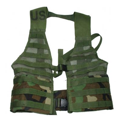 Gilet tattico US MOLLE I FLC WOODLAND usato
