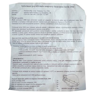 Occhiali tattici statunitensi PAULSON 510-T usati Esercito americano 70675579-G 5