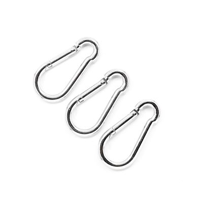 Moschettone in acciaio 80 mm, set da 3 pezzi