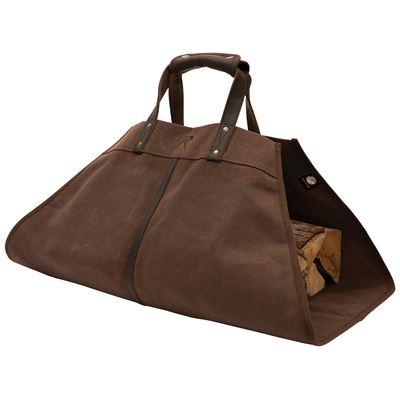 Borsa BACKWOODS per legna in tela EARTH BROWN