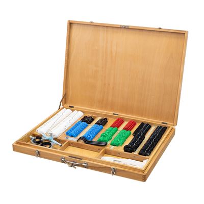 Set per ottici con 1338 lenti di prova in valigetta, compresa montatura di prova