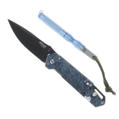 Coltello pieghevole con strumento multifunzione BLU