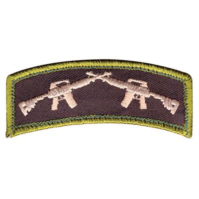 Toppa CROSSED RIFLES velcro 3 x 7,5 cm