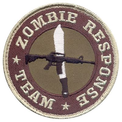 Patch ZOMBIE RESPONSE TEAM con velcro
