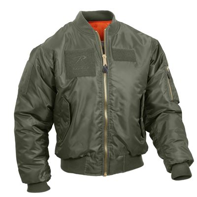 Giacca con toppe MA1 FLIGHT SAGE GREEN ROTHCO 7240 3