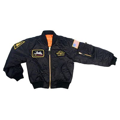 Giacca da bambino TOP GUN MA1 FLIGHT NERA