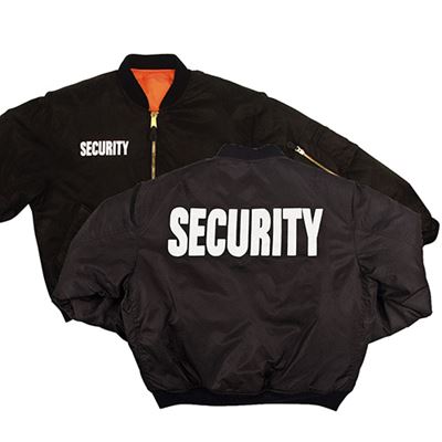 Giacca SECURITY MA1 FLIGHT NERA