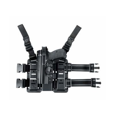 Fondina da coscia PHDLB per CZ P-10C, Glock 19 con gancio 855 SINISTRA