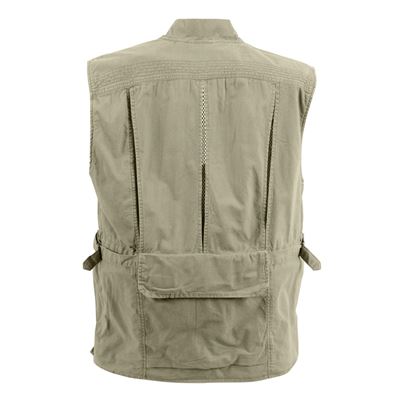 Gilet da pesca DELUXE SAFARI KHAKI ROTHCO 7570 2